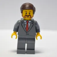 Dark Bluish Grey Torso, Suit, Dark Bluish Grey Legs