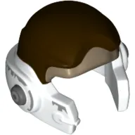 Helmet Rebel with Check Protectors with Dark Brown and Dark Tan Print