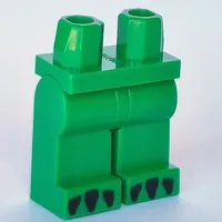 Hips and Green Legs with Dragon Claws on Toes