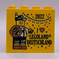 Brick 2 x 4 x 3 with '2022 I Heart LEGOLAND DEUTSCHLAND' Print