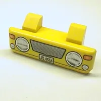 Grille 2 x 6 with 2 Technic Pins, 'JS 4654' and Headlights Print