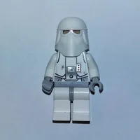 Snowtrooper, Light Bluish Gray Hips, Printed Black Head, Light Bluish Gray Hands