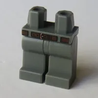 Hips and Dark Bluish Gray Legs with Dark Brown Belt Print (Owen Grady)