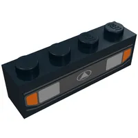 Brick 1 x 4 with Car Headlights and Indicators Print