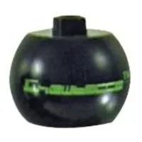 Pen Bead, Round Orb with Lime 'CHEWBACCA' Print