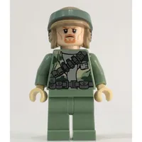 Rebel Trooper in Endor Uniform, Sand Green Legs, Goatee Beard