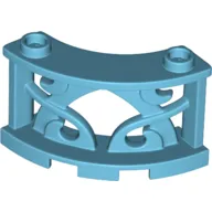 Fence Decorative 3 x 3 x 2 Quarter Round with 2 Studs