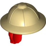 Hair and Hat, Pith Helmet and Red Hair in Ponytail pattern