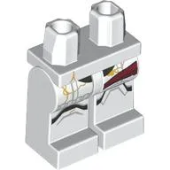 Hips and White Legs with Night Trooper Armor, Tan Cracks, Dark Red Strap print