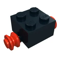 Brick Special 2 x 2 [Red Wheels for Single Tyre]