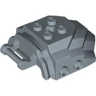 Large Figure Cover 4 x 5 x 2 with Bar, 4 Studs, Ridged