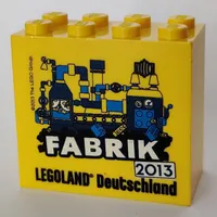 Brick 2 x 4 x 3 with 'LEGOLAND Deutschland FABRIK 2013' Print
