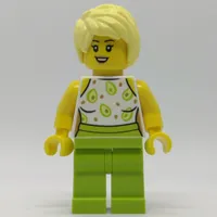 White Torso, Lime Legs, Tan Hair