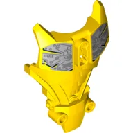 Large Figure Torso Cover, Armor with Silver and Black Circuitry Print (Evo)