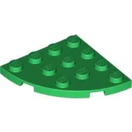Plate Round Corner 4 x 4