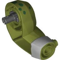 Bigfig Arm, Left, Stud on Wrist, Dark Green Spots and Silver Wrist Bracelet print