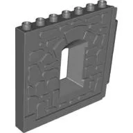 Duplo Building Wall 1 x 8 x 8 with Window Opening - Castle