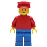 Man - Red Torso, Blue Legs, Red Hat