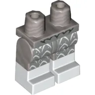 Hips with Flat Silver Legs and White Boots Pattern with White Decorative Legs