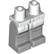 Hips and Light Bluish Gray Legs with White Coattails, Knee Pockets Print