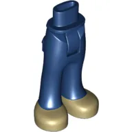 Minidoll Hips and Trousers with Back Pockets and Tan Shoes Print