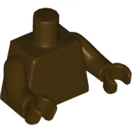 Torso, Dark Brown Arms and Hands [Plain]