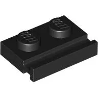 Plate Special 1 x 2 with Door Rail