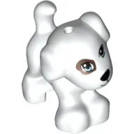 Animal, Dog, Small Standing with Patch over Eye and Spots Print