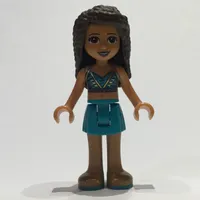 Andrea - Dark Turquoise Bikini, Dark Turquoise Skirt