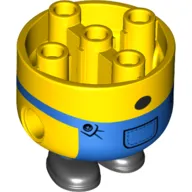 Minion Body, Large, Blue Overalls, Surprised Mouth print