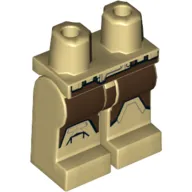 Hips and Tan Legs with Armor and Reddish Brown Leggings Print