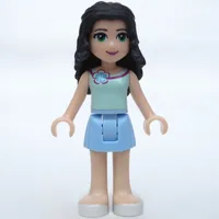 Emma - Light Aqua Top, Bright Light Skirt