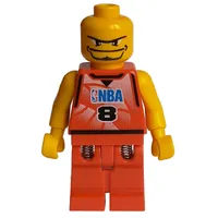 Basketball Player, Red  Torso, Red Legs #8