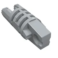 Hinge Cylinder 1 x 3 Locking with 1 Finger and 2 Fingers On Ends, without Hole, 9 Teeth