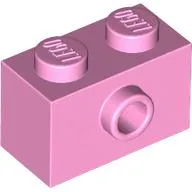Brick Special 1 x 2 with 1 Center Stud on 1 Side, Bottom Stud Holder