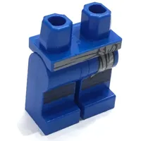 Hips and Blue Legs with Light Bluish Gray Sash and Knee Strap Print