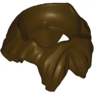 Minifig Neckwear Beard, Parted with Hair