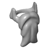 Minifig Neckwear Beard