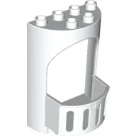 Duplo Building Wall 4 x 3 x 5 Curved Turret with Balcony - Castle