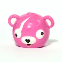 Costume / Mask, Teddy Bear with White Eyes, Nose, Ears, Black Heart print