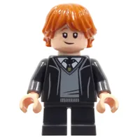 Ron Weasley, Open Gryffindor Robe, Short Black Legs