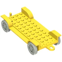 Fabuland, Vehicle Base, Car Chassis 12 x 6 with Tow Hook [Complete Assembly]