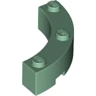 Brick Round Corner 4 x 4 Macaroni Wide with 3 Studs