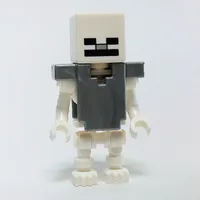 Skeleton, Square Skull, Flat Silver Armor