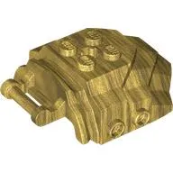 Large Figure Cover 4 x 5 x 2 with Bar, 4 Studs, Ridged