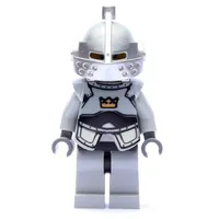 Knight - Light Bluish Grey Armour with Crown