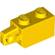 Hinge Brick 1 x 2 Locking with 1 Finger Vertical End