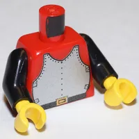 Torso Armor, Breastplate Print, Black Arms, Yellow Hands