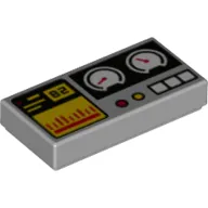 Tile 1 x 2 with Gauges, '82', and Buttons print