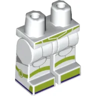 Hips and White Legs with Lime Belt and Boots with Black Magnetic Strips and Lime and Gray Details print (Buzz Lightyear)